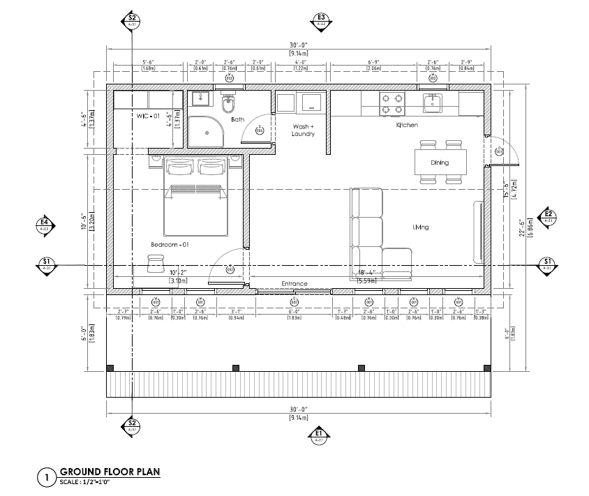 Preliminary Lake 450 ground-floor plan