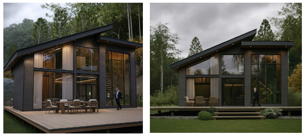 Two exterior views of the Mountain 580 concept