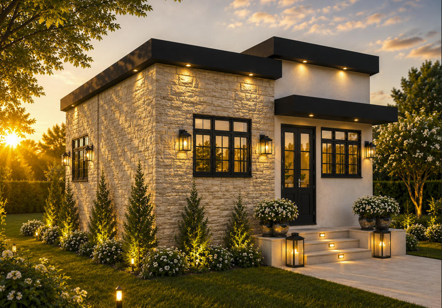 Side exterior view of the Villa 400 concept